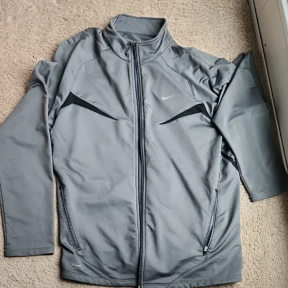 Nike Men's Gray Track Jacket - Picture 1 of 7